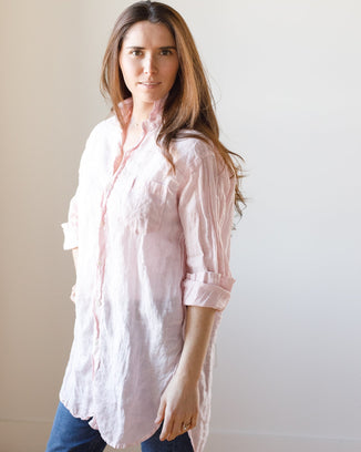 CP Shades Clothing Marella Tunic in Pink Chambray