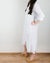 CP Shades Clothing Maxi Shirtdress in White Linen