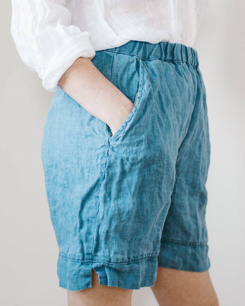 CP Shades Clothing Piper Shorts in Bleach Indigo Twill
