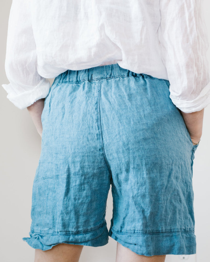 CP Shades Clothing Piper Shorts in Bleach Indigo Twill