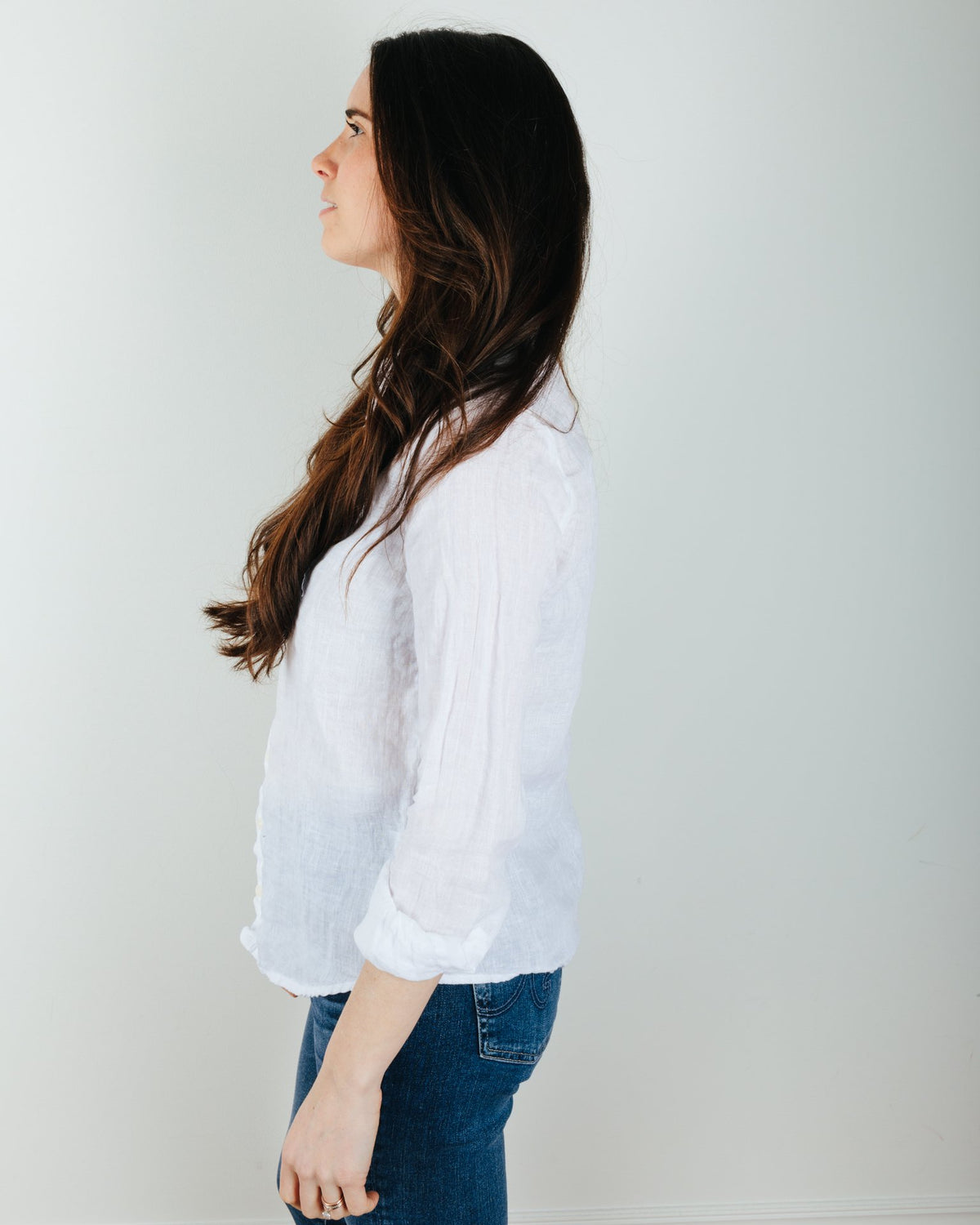 CP Shades Clothing Romy Blouse in White Linen
