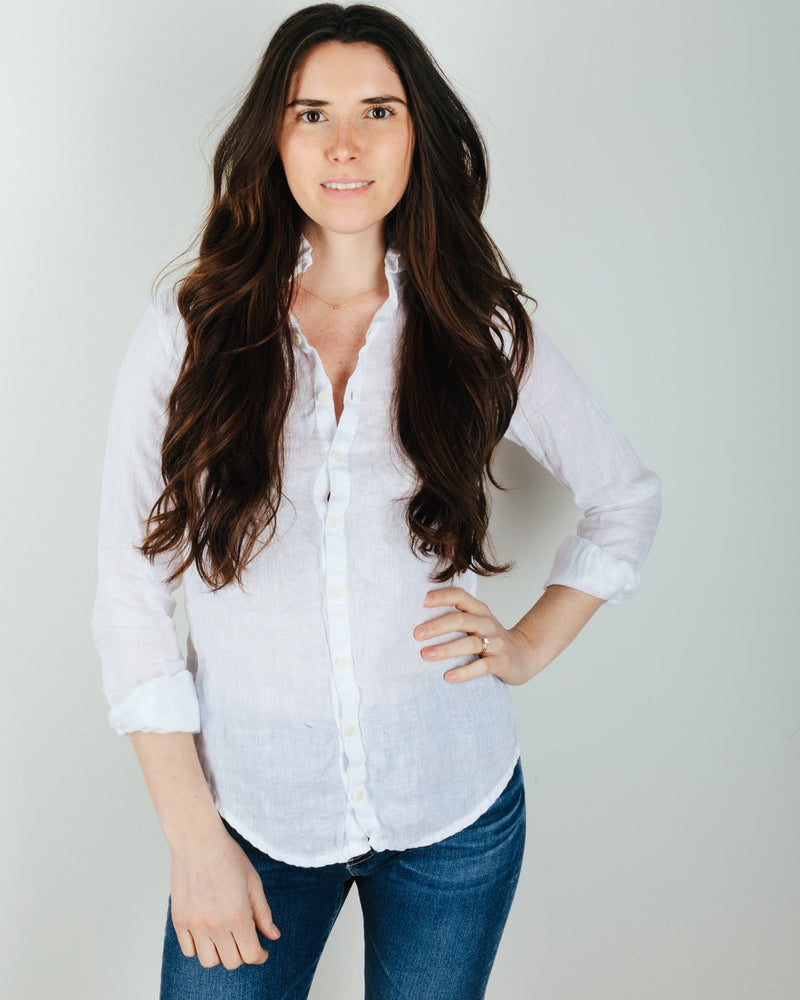 CP Shades Clothing Romy Blouse in White Linen