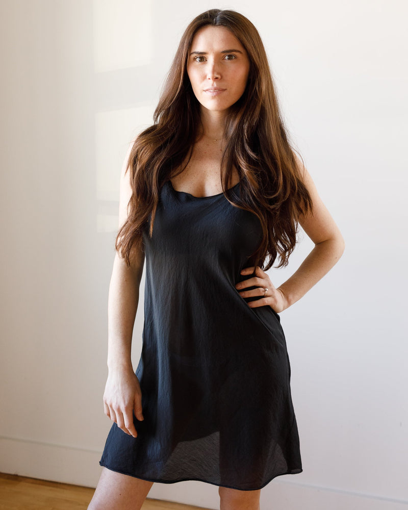 CP Shades Lingerie Short Faye Slip in Black