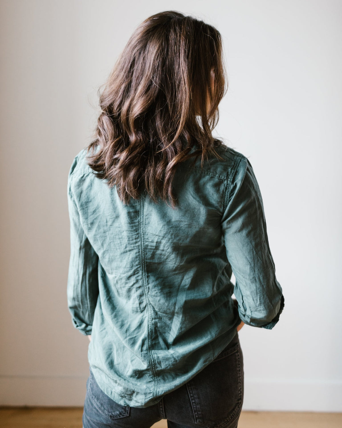 CP Shades Clothing Sloane Blouse in Millstone Cotton Silk