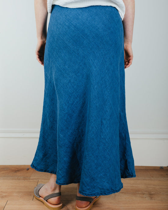 CP Shades Tanya Bias Cut Skirt in Bleach Indigo Twill 