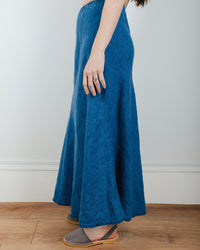 CP Shades Tanya Bias Cut Skirt in Bleach Indigo Twill 