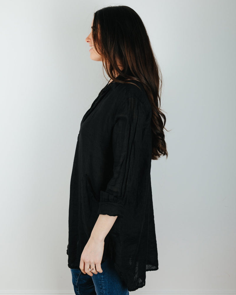 CP Shades Clothing Teton in Black Linen