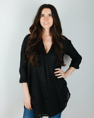 CP Shades Clothing Teton in Black Linen