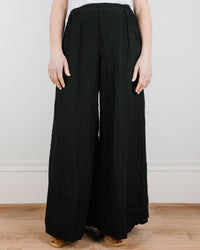 CP Shades Wendy Pant in Black Heavy Weight Linen 