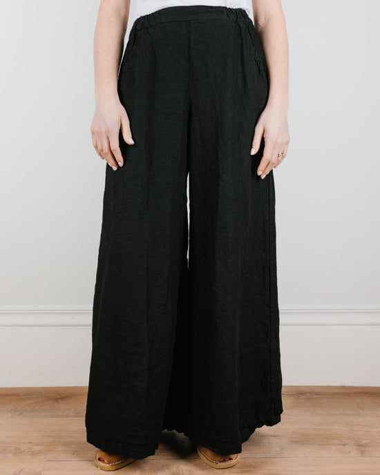 CP Shades Wendy Pant in Black Heavy Weight Linen 