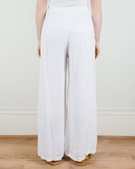 CP Shades Wendy Pant in White Heavy Weight Linen 
