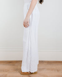 CP Shades Wendy Pant in White Heavy Weight Linen 