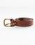 Depalma Handsewn Accessories 1 inch Mon Senor Belt in Bark w/ Brass