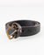 Depalma Handsewn Accessories 1 inch Mon Senor Belt in Black w/ Brass
