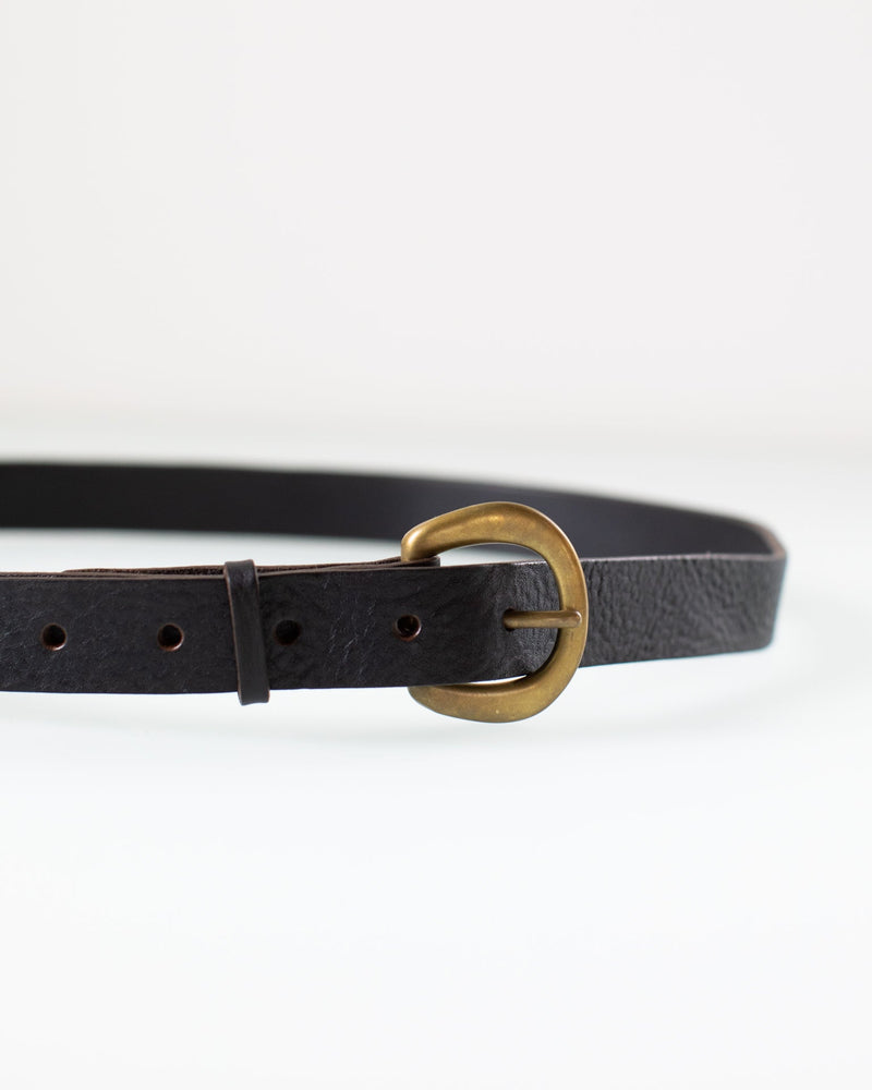 Depalma Handsewn Accessories CL 1 inch Belt in Black/Brass