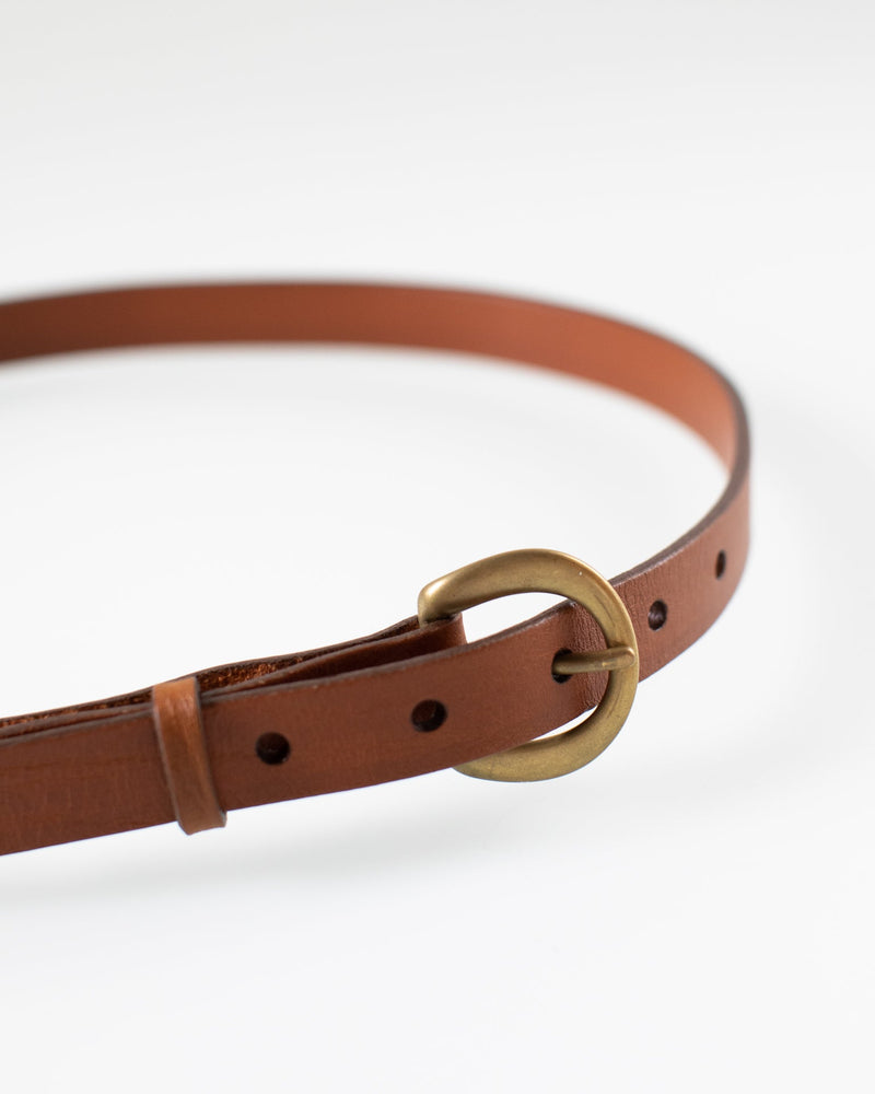 Depalma Handsewn Accessories CL 3/4 inch Belt in Tobacco/Brass