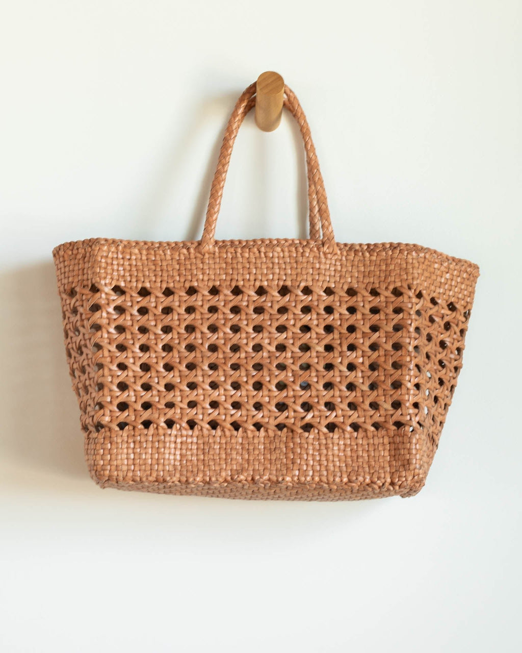 Dragon Diffusion Cannage Bag - Big in Natural - Bliss Boutiques