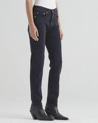 Edwin Hana High Rise Straight in Goth 