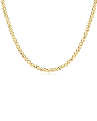 enewton Jewerly 14K Gold Filled 15" Choker Classic Gold 4mm Bead Necklace