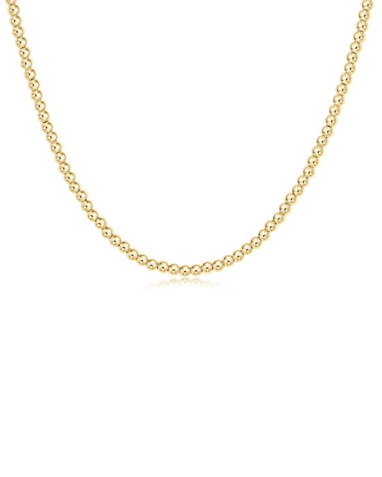 enewton 17" Choker Classic Gold 3mm Bead 