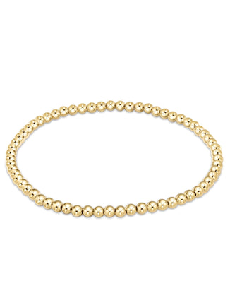 enewton Jewerly 14K Gold Filled Classic Gold 3mm Bead Bracelet
