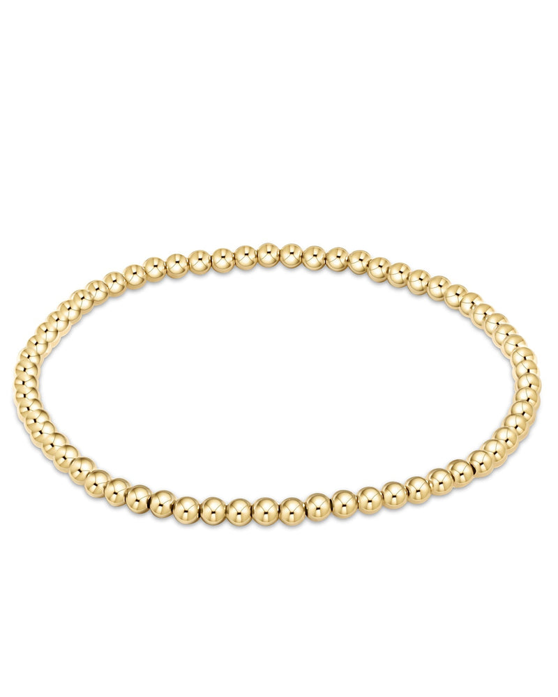 enewton Jewerly 14K Gold Filled Classic Gold 3mm Bead Bracelet