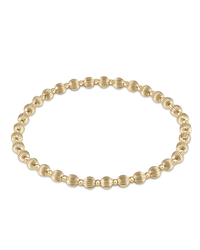enewton Jewerly 14K Gold Filled Dignity Grateful Pattern 4mm Bead Bracelet - Gold