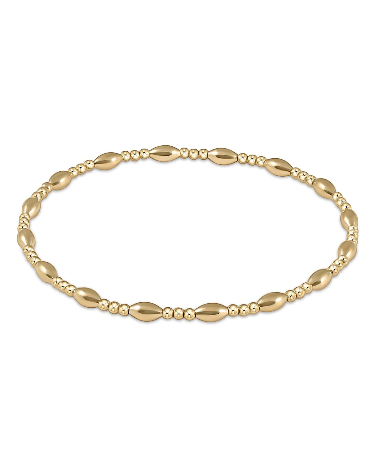 enewton Jewerly 14K Gold Filled Harmony Sincerity Pattern 2mm Bead Bracelet - Gold