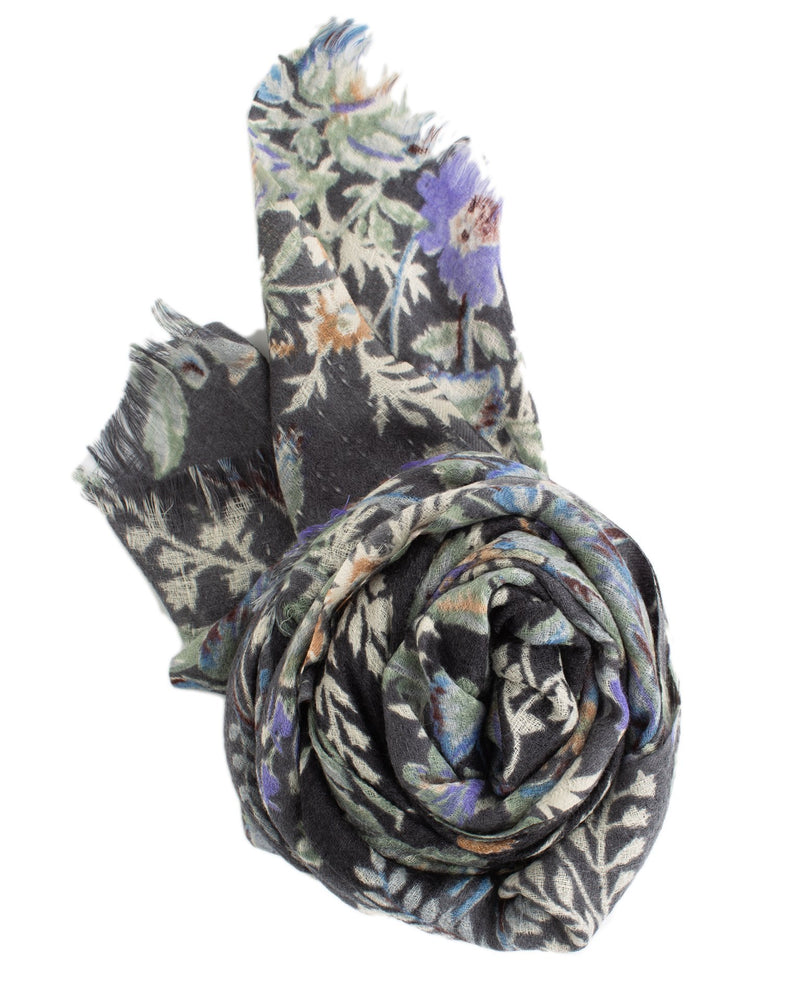 Fleur 2 Scarf in Anthracite