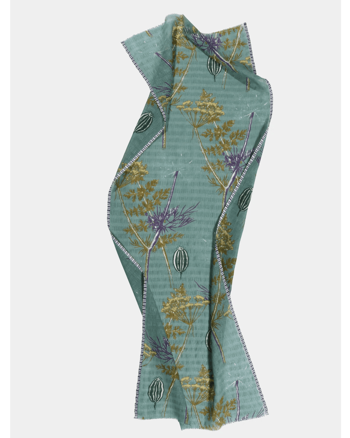 Épice Accessories Turquoise Flora Danica Scarf in Turquoise