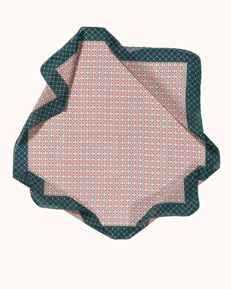 Épice Accessories Aqua Henna Small Motif Bandana in Aqua
