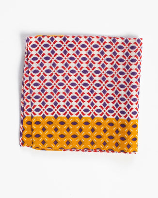 Épice Accessories Purple Henna Small Motif Bandana in Purple