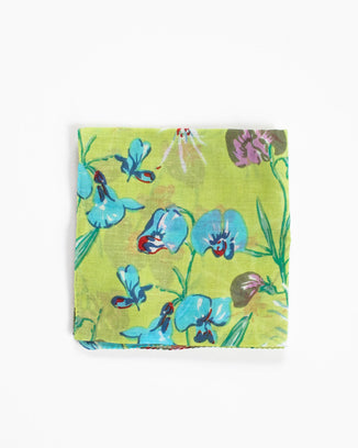 Épice Accessories Kiwi Meadow Orchids Bandana in Kiwi