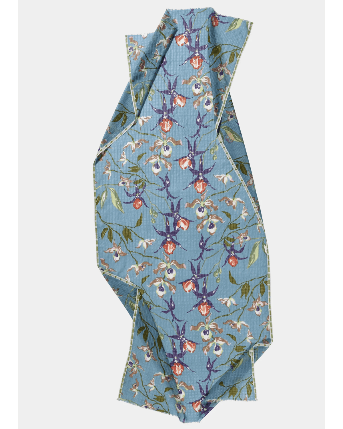Épice Accessories Sky Meadow Orchids Scarf in Sky
