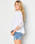 Felicete Apparel Clothing Tie Top in White