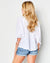 Felicete Apparel Clothing Tie Top in White