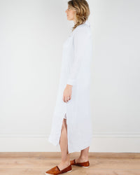 Felicite Apparel Clothing Boyfriend Maxi Dress in White