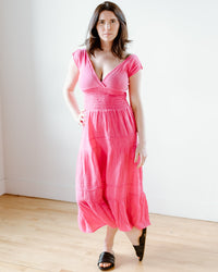 Felicite Apparel Clothing Smocked Dress in Cotton Candy