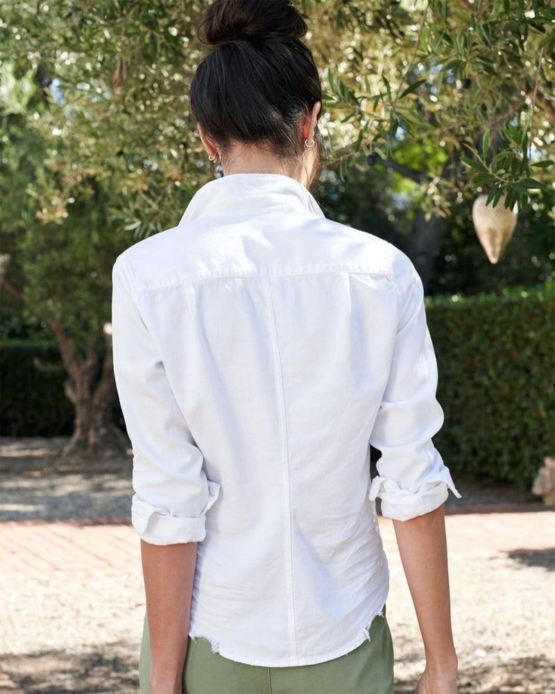 Frank & Eileen Clothing Barry Button Down in White Denim