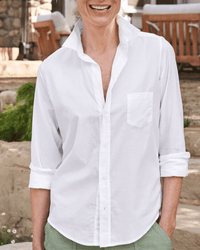 Frank & Eileen Barry Button Up Featherweight in White 