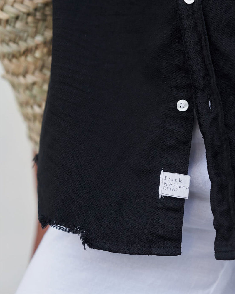 Frank & Eileen Clothing Eileen Relaxed Button Down in Black Denim