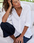 Frank & Eileen Clothing Eileen Relaxed Button Down in Distressed White Wash