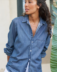 Frank & Eileen Clothing Eileen Relaxed Button Down in Vintage Stonewashed Indigo