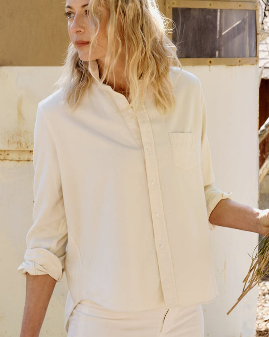 Frank & Eileen Clothing Eileen Relaxed Button Down in Winter White