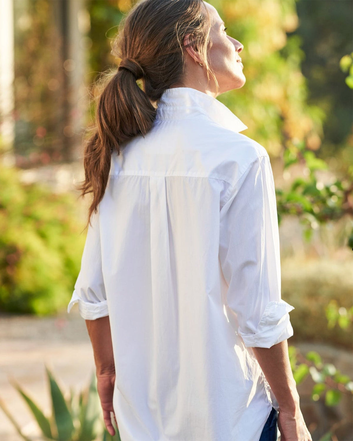 Frank & Eileen Clothing Joedy Blouse in White Poplin