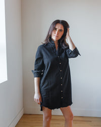 Frank & Eileen Clothing Mary Shirtdress in Black