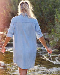 Frank & Eileen Clothing Mary Shirtdress in Classic Blue Wash