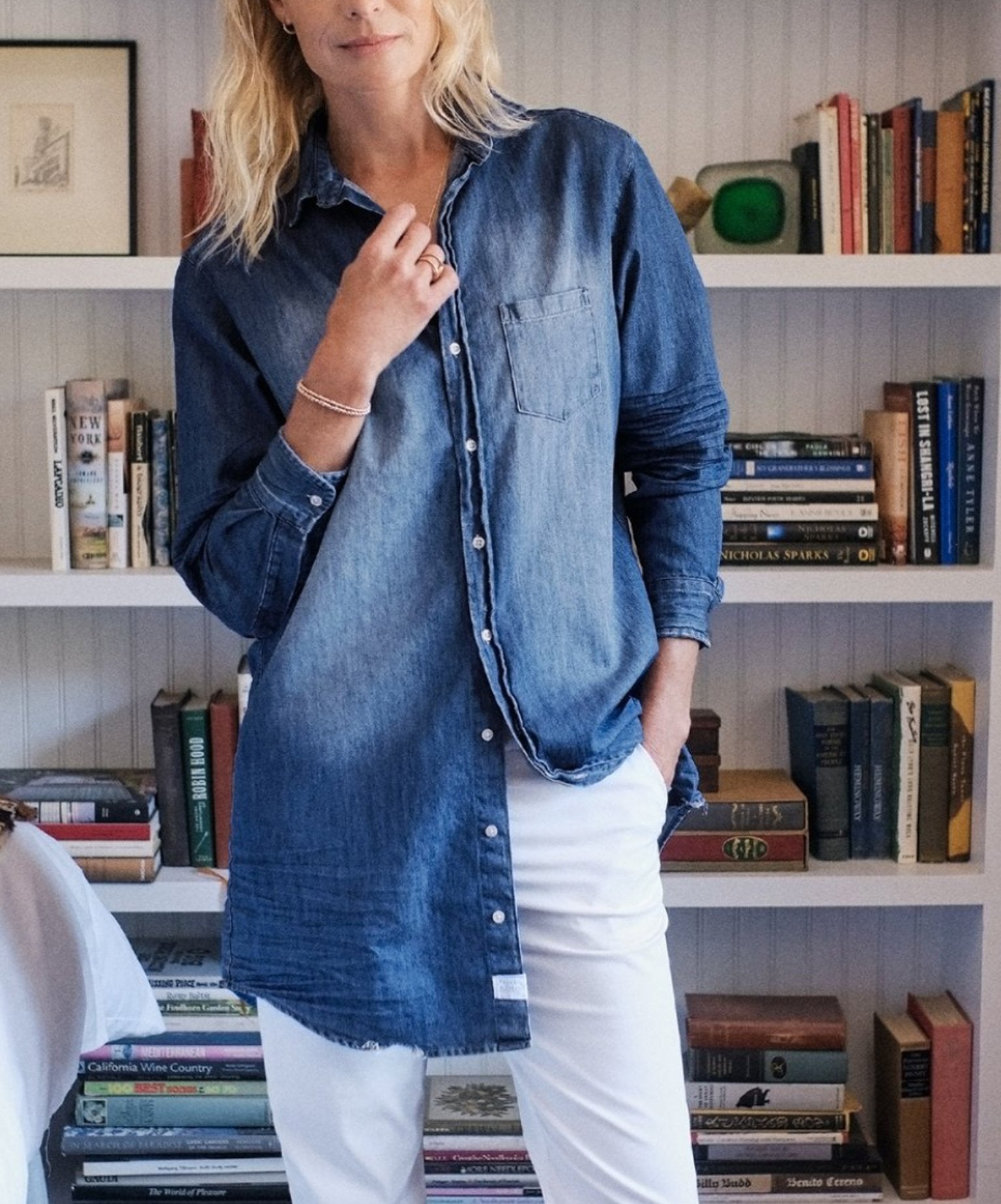 Ripped denim cheap shirt dress