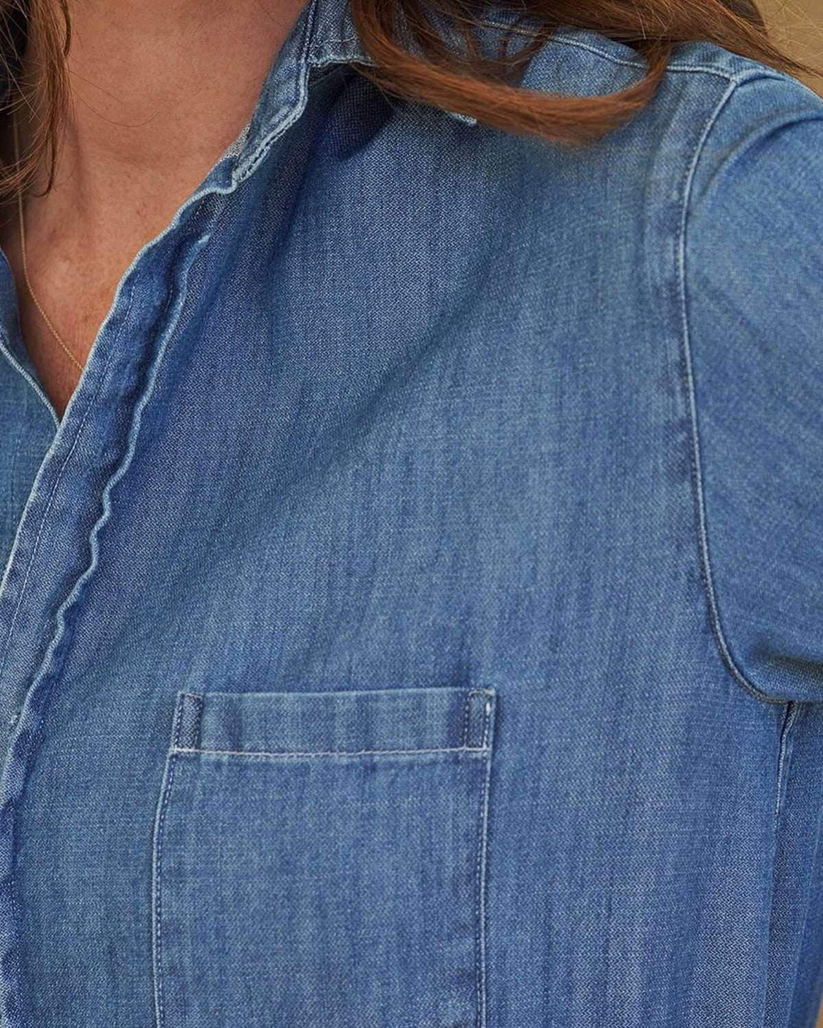 Frank & Eileen Clothing Mary Shirtdress in Vintage Stonewashed Indigo