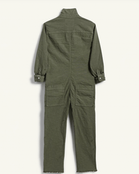 Frank & Eileen Clothing Northern Ireland Preformance Linen Playsuit in Army